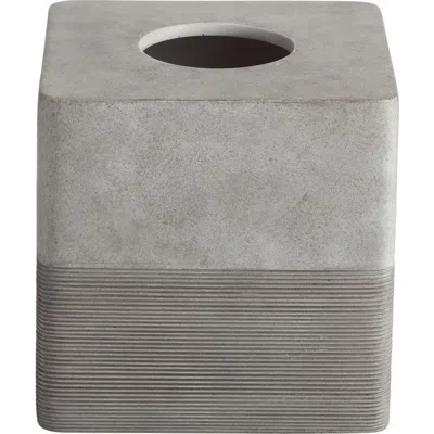 Roselli Trading Company City Line Tissue Box Cover In Gray