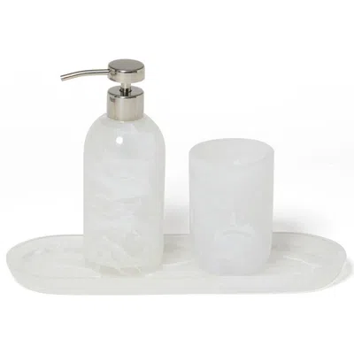 Roselli Trading Company Clouds 3-piece Bathroom Set In White