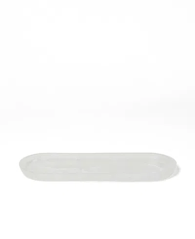 Roselli Trading Company Clouds Resin Amenity Tray In White