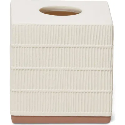 Roselli Trading Company Cream Resin Tissue Cover In Neutral