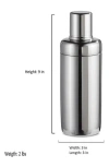 Roselli Trading Company Deco Bar Cocktail Shaker In Silver