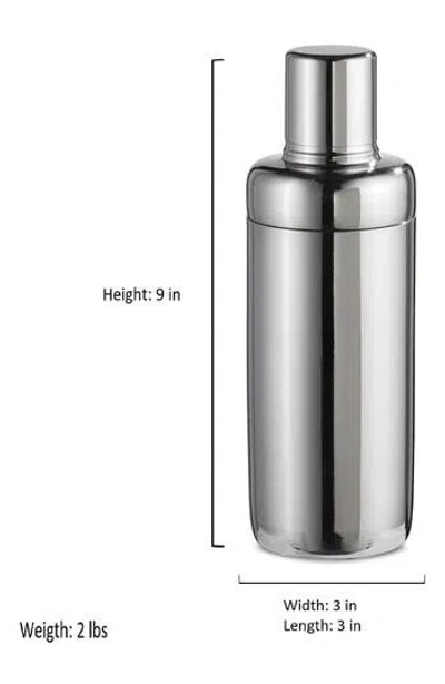 Roselli Trading Company Deco Bar Cocktail Shaker In Silver