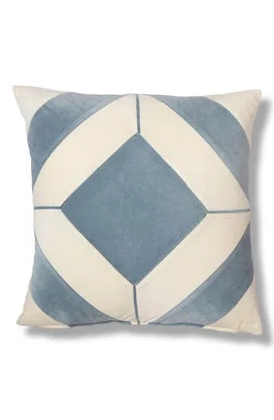 Roselli Trading Company Diamond Blue Throw Pillow