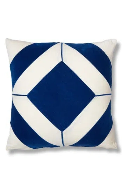 Roselli Trading Company Diamond Navy Accent Pillow