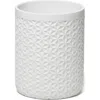 Roselli Trading Company Quilted Wastebasket Bedding In White
