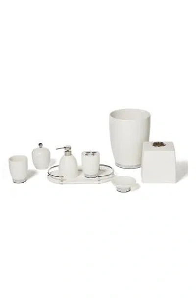 Roselli Trading Company Dubai 8-piece Ceramic Bathroom Accessory Set In White
