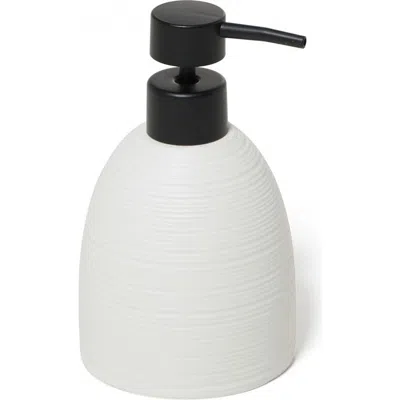 Roselli Trading Company Dubai Black Trim Lotion Pump In White