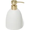 Roselli Trading Company Dubai Brass Trim Lotion Pump In White