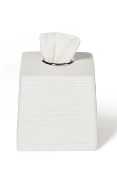 Roselli Trading Company Dubai Ceramic Tissue Cover In White