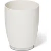Roselli Trading Company Dubai Ceramic Wastebasket In White