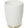 Roselli Trading Company Dubai Wastebasket In White