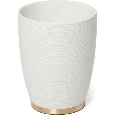 Roselli Trading Company Dubai Wastebasket In White