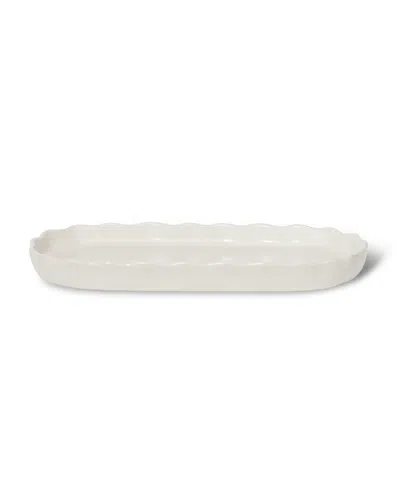 Roselli Trading Company French Impressions 6" Amenity Tray In White