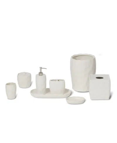Roselli Trading Company French Impressions 8-piece Bath Accessory Set In White