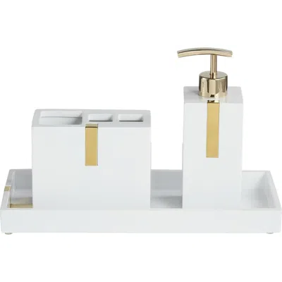 Roselli Trading Company Houston Street 3-piece Bathroom Set In White