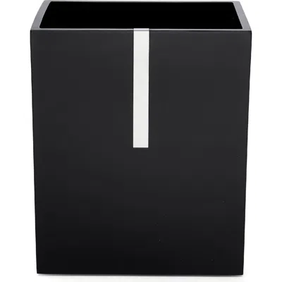 Roselli Trading Company Houston Street Waste Basket In Black