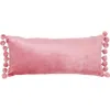 Roselli Trading Company Jodhpur Tassel Oblong Pillow In Pink