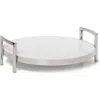 Roselli Trading Company Marble Bar Serving Tray In White