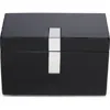 Roselli Trading Company Metal Inset Canister In Black