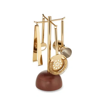 Roselli Trading Company Midas Bar Tool Set In Gold