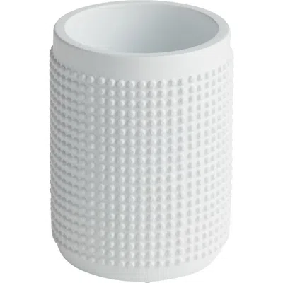 Roselli Trading Company Milano Wastebasket Bedding In White