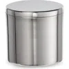 Roselli Trading Company Modern Round Canister In Silver