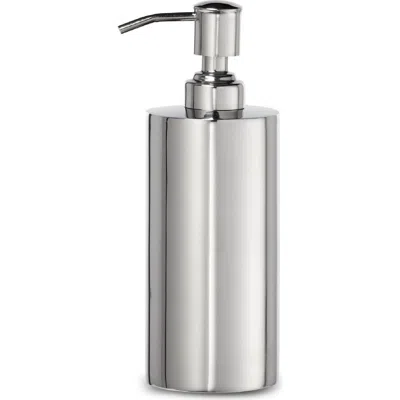 Roselli Trading Company Modern Round Lotion Pump In Metallic