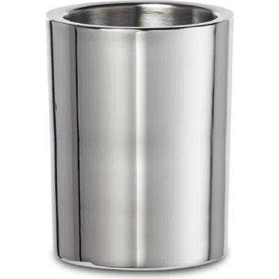 Roselli Trading Company Modern Round Toothbrush Tumbler In Metallic
