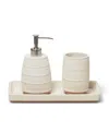 Roselli Trading Company Navajo Bath Accessories 3 Piece Set In Ivory