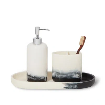 Roselli Trading Company Ombre 3 Pc Bath Accessory Set