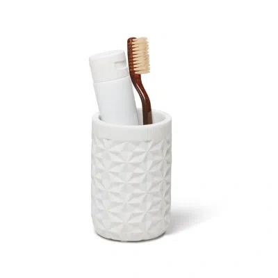 Roselli Trading Company Quilted Tumbler In White