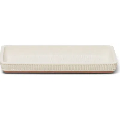 Roselli Trading Company Resin Amenity Tray In White