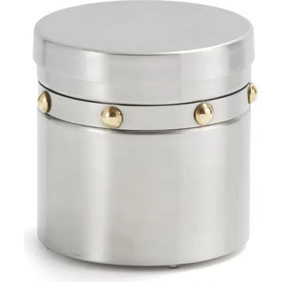 Roselli Trading Company Rivets Canister In Metallic