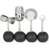 Roselli Trading Company Set Of 4 Astro Bar Collection Cocktail Tools