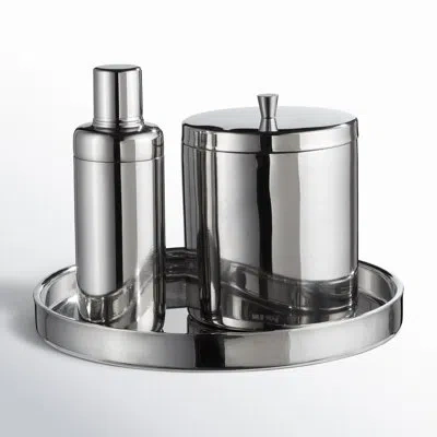 Roselli Trading Company Stainless Steel Bar Tool Set In Silver