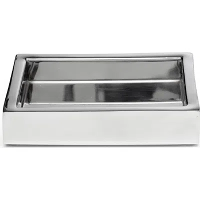 Roselli Trading Company Stainless Steel Soap Dish In Silver