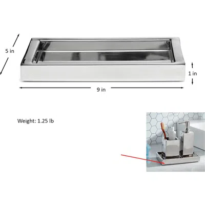 Roselli Trading Company Stainless Steel Thermal Tray In Silver