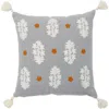 Roselli Trading Company Udaipur Paisley Throw Pillow In Grey Multi