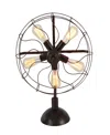 Rosemary Lane 15" Metal Fan Shape 5 Light Accent Lamp In Bronze