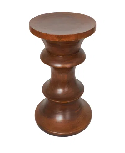 Rosemary Lane 16" X 16" X 22" Wood Geometric Accent Table In Brown