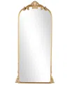 Rosemary Lane 48" Metal Scroll Tall Ornate Arched Baroque Room Floor Mirror