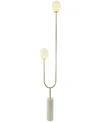Rosemary Lane 73" Metal Curved Orb 2 Light Room Floor Lamp