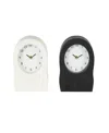 Rosemary Lane 9" Metal Textured Decorative Clock With Gold Accents, Set Of 2