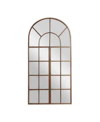 Rosemary Lane Brown Traditional Metal Wall Mirror, 48 X 24
