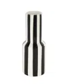 Rosemary Lane Ceramic 11" Rounded Striped Decorative Vase
