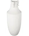 Rosemary Lane Ceramic Scroll Sleek Amphora Decorative Vase With Handles, 18"