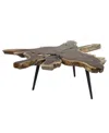Rosemary Lane Contemporary Coffee Table In Brown