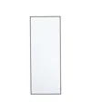 Rosemary Lane Contemporary Wood Wall Mirror, 40" X 24" In Black 14x36