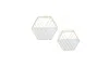 Rosemary Lane Cosmoliving By Cosmopolitan Contemporary Planters, Set Of 2 In White
