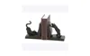 Rosemary Lane Eclectic Cat Bookends, Set Of 2 In Black